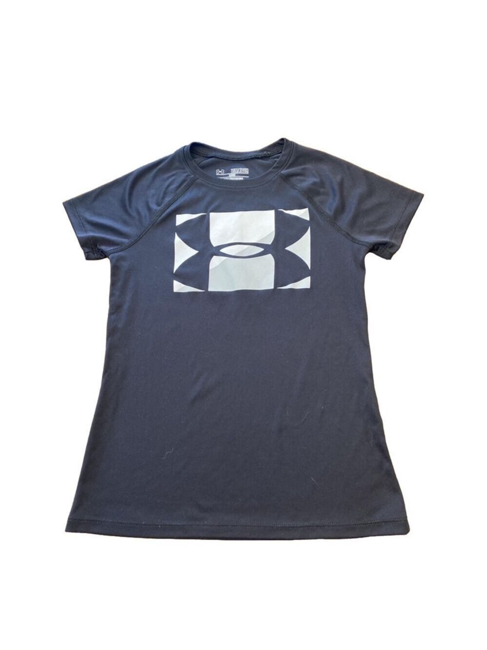 Girls' Under Armour T-Shirt, YS/M/JP/CH, Black